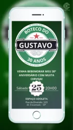 Convite Digital Boteco Heineken