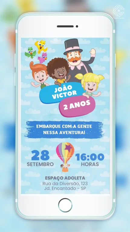 Convite Digital Mundo Bita nas Alturas