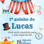 Convite Digital dia de Circo