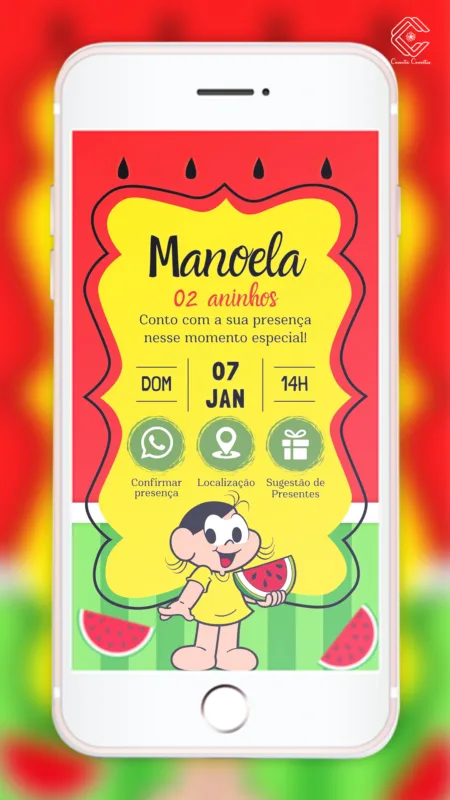 Convite Interativo Magali