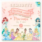Lembrete Princesas Disney