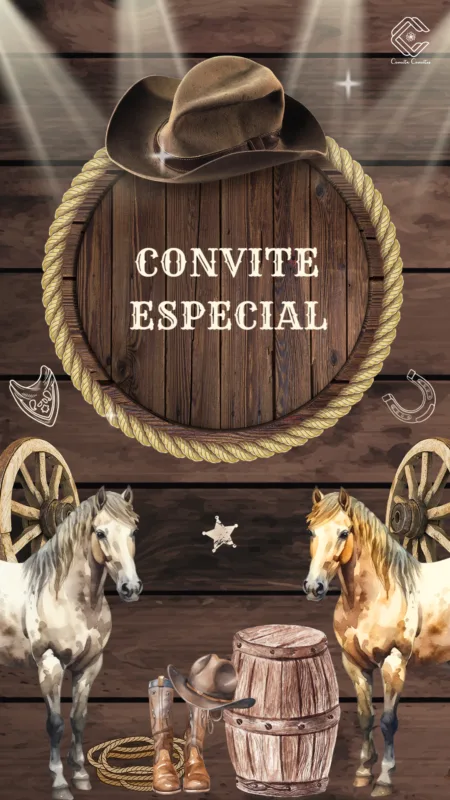 Convite Animado Festa Country