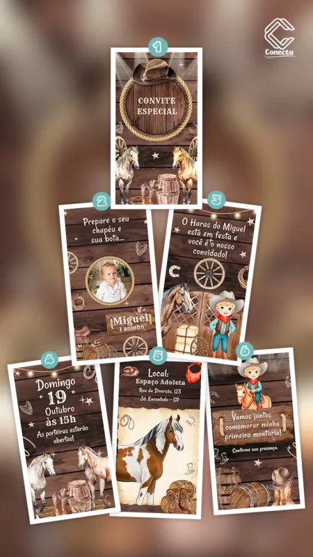 Convite Animado Festa Country
