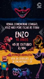 Convite Digital Poppy Playtime