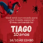Convite Digital Homem Aranha Adventure