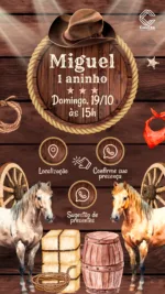 Convite Interativo Festa Country