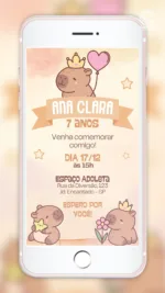 Convite Digital Capivara