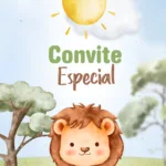 Convite Animado Leãozinho