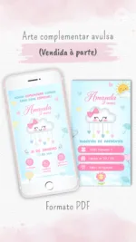 Convite Animado Chuva de Amor