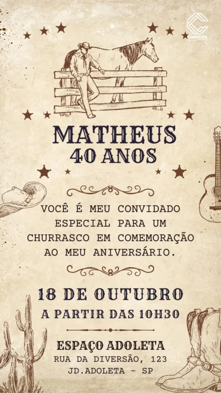 Convite Digital Country