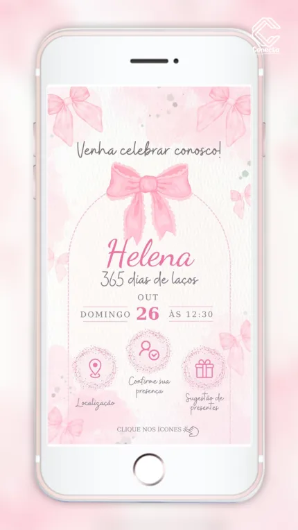 Convite Interativo Laços