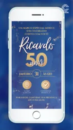Convite Interativo Celebração dos 50