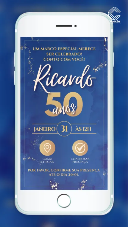 Convite Interativo Celebração dos 50