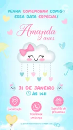 Convite Interativo Chuva de Amor