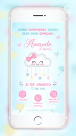 Convite Interativo Chuva de Amor