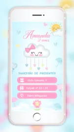 Convite Interativo Chuva de Amor