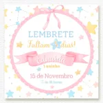 Lembrete Estrelas de Algodão