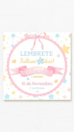 Lembrete Estrelas de Algodão