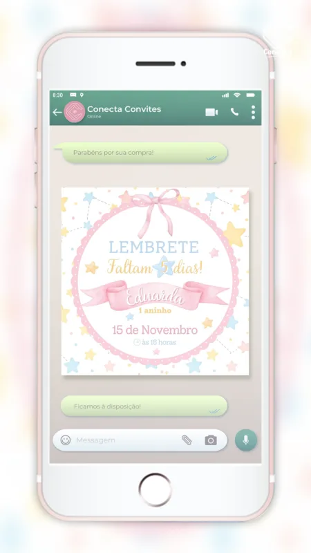 Lembrete Estrelas de Algodão