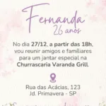 Convite Digital Encanto Floral