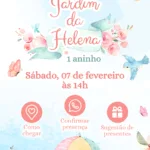 Convite Interativo Jardim Encantado