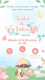 Convite Interativo Jardim Encantado