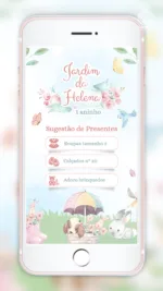 Convite Interativo Jardim Encantado