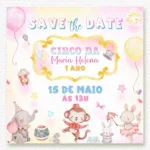 Save the Date Circo Rosa