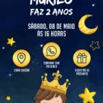 Convite Interativo O Pequeno Príncipe Um Conto de Magia