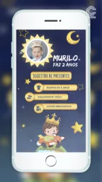 Convite Interativo O Pequeno Príncipe Um Conto de Magia