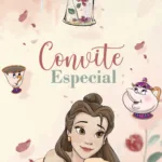 Convite Animado A Bela e a Fera Baile Real