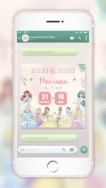 Save the Date Princesas Disney
