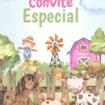 Convite Animado Festa na Fazendinha - Menina